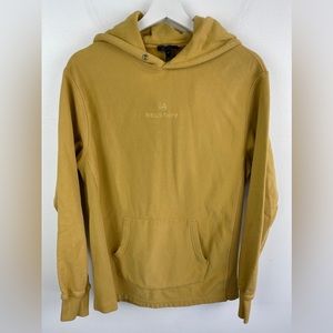 BELSTAFF Hoodie Embroidered Heavy Cotton Yellow Men’s Size M